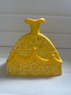 Disney Beauty and the Beast Belle Yellow Dress Decorative Trinket Box Hallmark